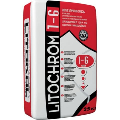 Litokol Затирочная смесь Litochrom 1-6 С.00 белый 25 кг