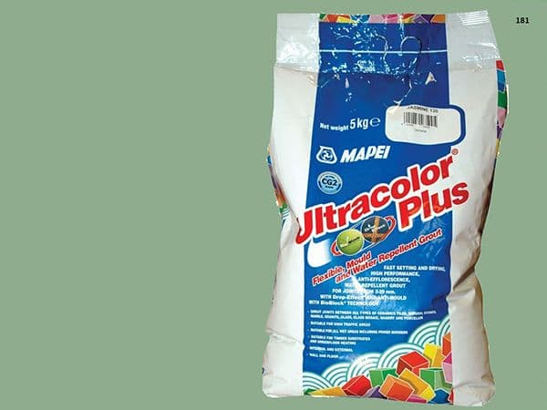 Mapei Ultracolor Plus №  181 затирочная смесь (Нефрит) 5 кг
