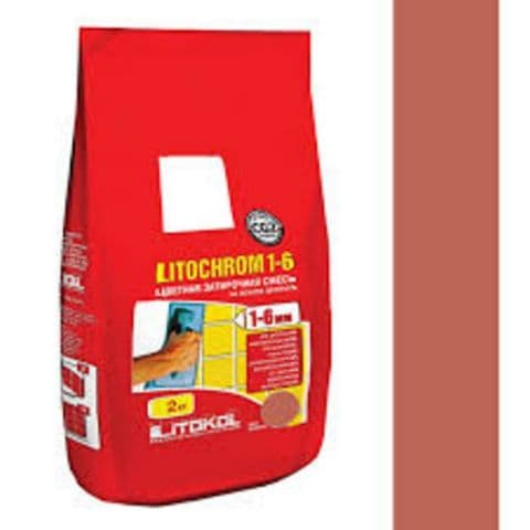 Litokol Затирочная смесь Litochrom 1-6 С.490 коралл алюм.мешок 2 кг