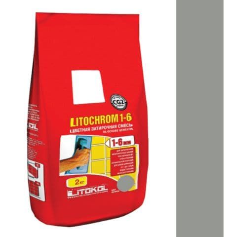 Litokol Затирочная смесь Litochrom 1-6 С.30 жемчужно-серый алюм.мешок 2 кг