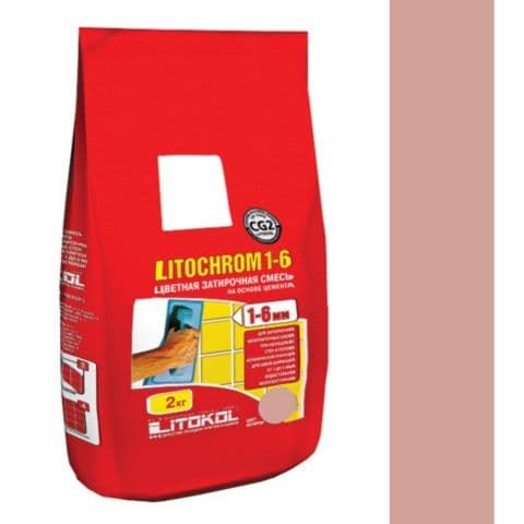 Litokol Затирочная смесь Litochrom 1-6 С.180 розовый фламинго алюм.мешок 2 кг