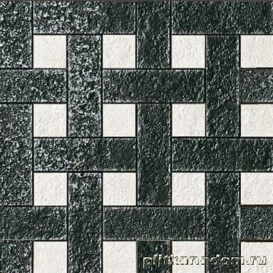 Gardenia Versace Palace Stone 114347 White-Black Chesterfield Мозаика 39,4х39,4