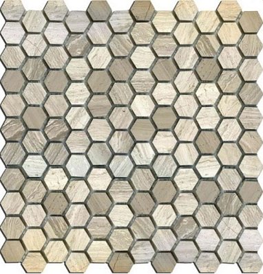 Primacolore Marmo MN160HLA Hexagon Мозаика 2,5х2,5 30х30 см