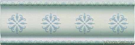 Saloni Ceramica Set L.Tais Blanco-Azul Бордюр 10х30