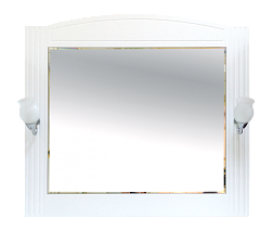 Зеркало Misty Эльбрус -100 Зеркало белая эмаль П-Эль02100-011