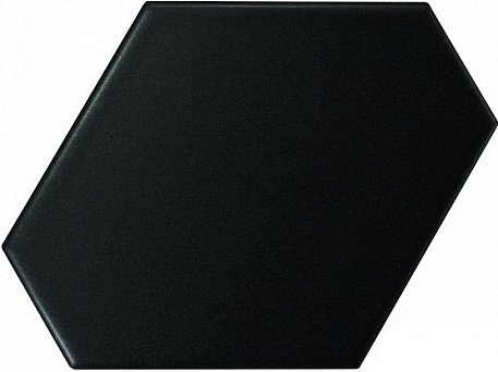 Equipe Scale 23832 Benzene Black Matt Настенная плитка 10,8x12,4 см
