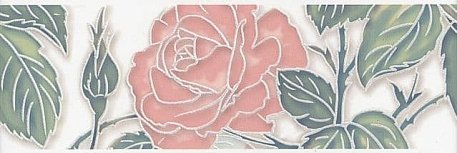 Керама Марацци  Дикая роза NT-A79-12000 Бордюр роза 8х25