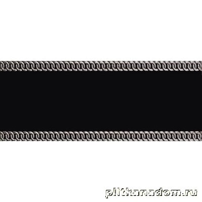 Emil Ceramica Bon Ton Fascia Haute Couture Black Декор настенный 20х50