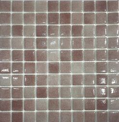 Gidrostroy Стеклянная мозаика QB-101 AS Серо-коричневая Глянцевая Антискользящая 31x31 (3х3) см