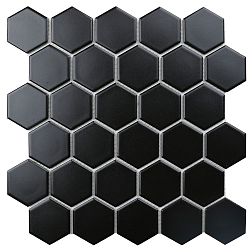 Starmosaic Homework Hexagon Small Black Matt Мозаика 27,8х26,5