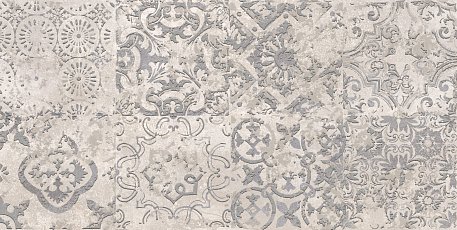 N-ceramica Etno Mural Серый Матовый Декор 20х40 см