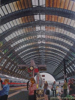 Caramelle Milano Stazione Миланский вокзал Панно 200х150
