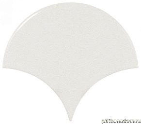 Equipe Scale Fan White Настенная плитка 10,6х12 см