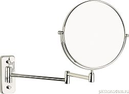 Sanibano, настенное круглое косметическое зеркало (5x), хром, HE260/CR