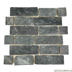 Sekitei Каменная мозаика MS0547-51015 Сланец тёмно-серый 30,5х30,5 см