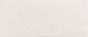 Atlas Concorde 3D Wall Plaster Bloom White Белая Матовая Настенная плитка 50x120 см