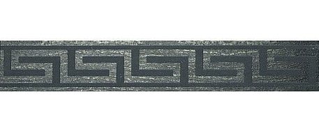Infinity Ceramic Tiles Lava-Luxor-Palas Greca Cenefa Negro Бордюр 10x60
