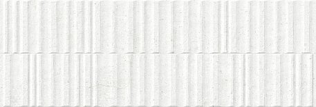 Peronda Manhattan White Wavy SP R Белая Структурированная Ректифицированная Настенная плитка 33,3х100 см