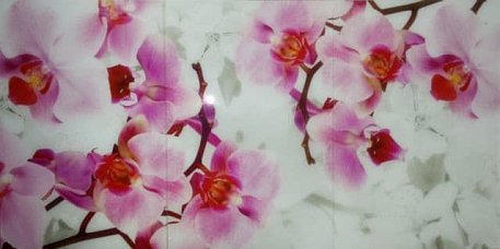 Lars Ceramica Orchid АРТ GC304503-03 Панно 45х90 (из 3-х штук)