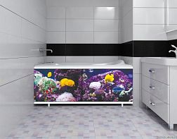 Метакам Ультралегкий Арт Экран под ванну 1,7 м Подводный мир