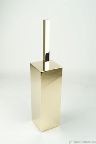 Surya Metall, квадратный напольный ерш с крышкой 7х7хh36,5 см, золото, 9620/GO