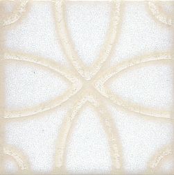 Керама Марацци Амальфи STG-A405-1266 Орнамент белый Вставка 9,9х9,9 см