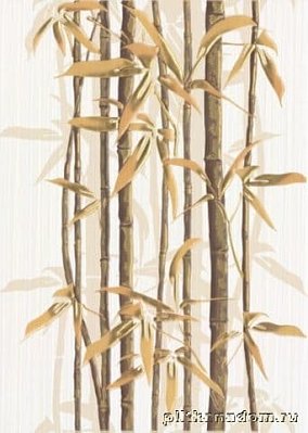 Березакерамика Ретро Декор Бамбук 2 коричневый 25х35