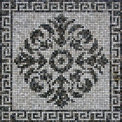 Infinity Ceramic Tiles Mosaico Marble Emperador Roseton Beige Декор 30x30