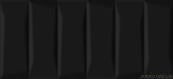 Cersanit Evolution EVG233 Черная Рельеф Настенная плитка 20x44 см
