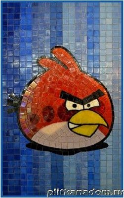 Architeza Панно Angry Birds Худож. Панно из стекл.мозаики 30х50