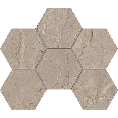 Estima Bernini BR02 Hexagon Beige Бежевая Матовая Мозаика 25x28,5 см