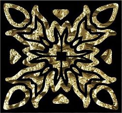 Росмозаика Вставка Гламур золото 8х8 см