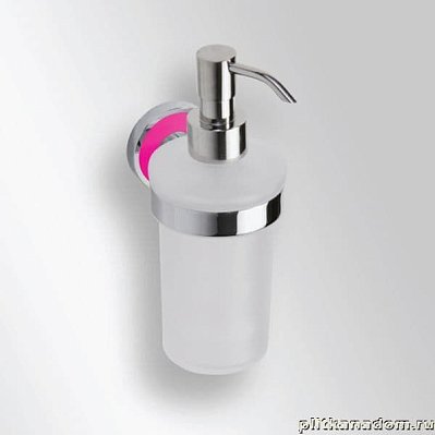 Bemeta Trend-i 104109018f Стеклянный мыльный дозатор, розовая основа