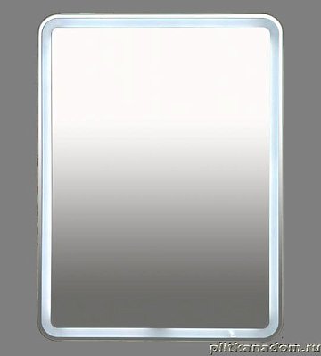 Misty Неон 3 Зеркало LED 600х800 с круглыми углами,клавишный выключатель