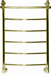 Полотенцесушитель водяной Ника Arc ЛД ВП 6 -Br, 80 x 40 см с полочкой, цвет бронза