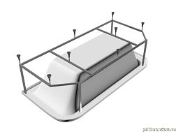 Vayer Каркас для ванной Options BTW 180x85