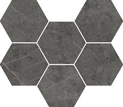 Italon Charme Evo Antracite Hexagon Naturale Мозаика 25х29 см