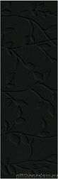 Плитка Meissen Winter Vine рельеф черный 29x89 см