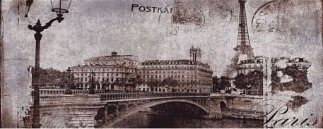 Ceramika-Konskie Treviso Postcard grey-1 Декор 20х50
