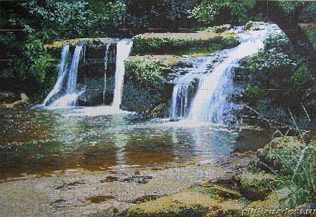 Альзаре Панно Водопад 3 Мозаика 237,5x345,5 (1х1)