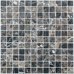 NS-mosaic Stone series К-743 Камень матовый Черная Мозаика 29,8х29,8 (2,3х2,3) см