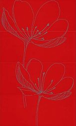 Viva Ceramica Gotha 255D2RE Dream B Red Панно 25x60х4 (4 шт.) см