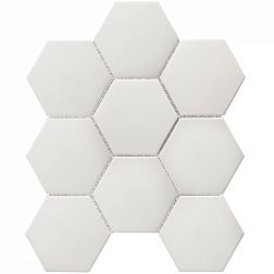 Starmosaic Homework Hexagon big White Matt Antid Мозаика 25,6х29,5 (5х6)