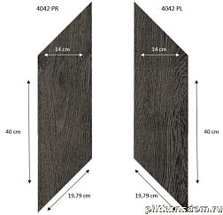 Forbo Effekta Professional 4042 PR-PL Black Fine Oak PRO Виниловая плитка 140х400х19,79 мм