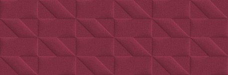 Marazzi Outfit Red Struttura Tetris 3D M12C Настенная плитка 25x76 см