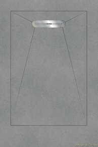 Aquanit Envelope Душевой поддон из керамогранита, цвет Arc Gri, 90x135