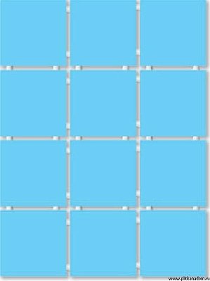 Конфетти голубой 1147 полотно 30х40 из 12 частей (9,9х9,9)