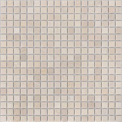 Caramelle Pietrine Crema Marfil Бежевая Полированная Мозаика 4мм 30,5х30,5 (1,5х1,5) см