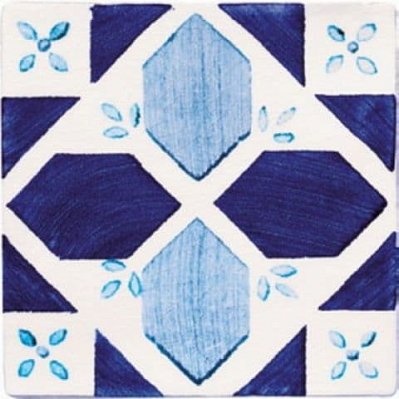 Cevica Provenza Dec. Castellon Azul (Blanco) Декор 13х13