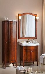 ЭкоМебель Амати-Венто Комплект мебели для ванных комнат ЭКО(Ф)1 (тумба радиусная с умывальником ,зеркало в раме арочное)